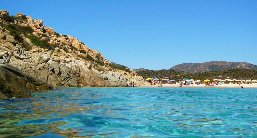 La spiaggia di Chia in Sardegna